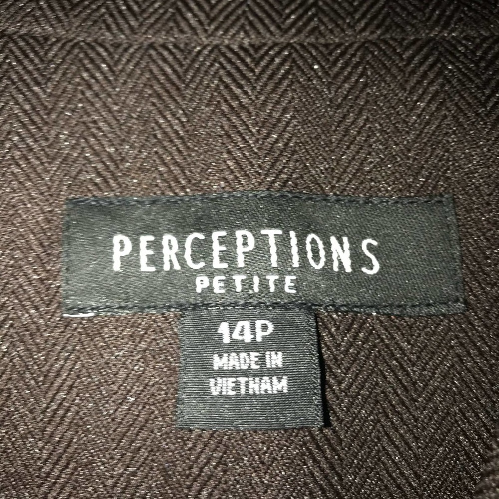 Perceptions Petite Black Open Bottom Blazer Size … - image 3